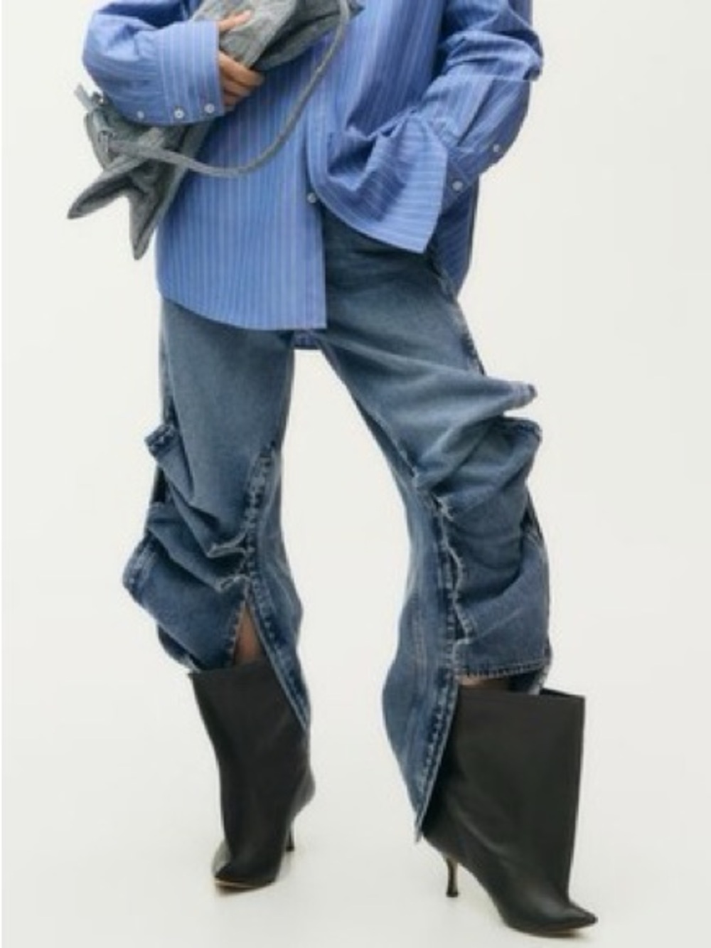 Glenn Martens x H&M low-rise jeans (Size 4)